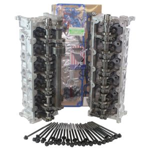 Ford 6.8 SOHC Cylinder Heads Pair V10 20 VALVE F-250 F-350 E-350 Super Duty 2000 - 2017 with Head Bolts & Head Gasket Set